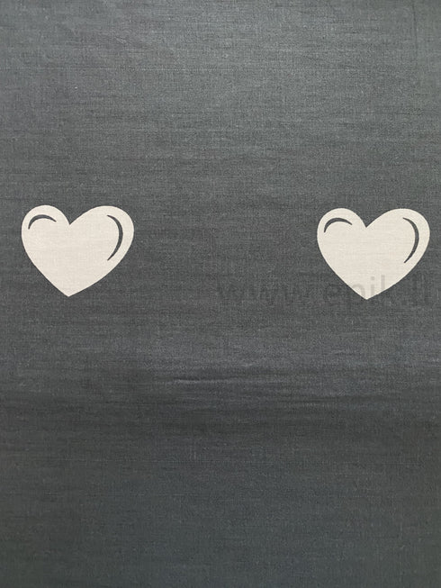 Satino medvilnės patalynės komplektas "Grey Valentine"